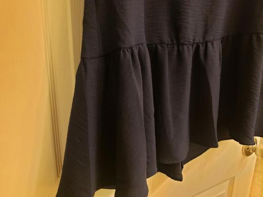 Here is a close up of the bottom ruffle