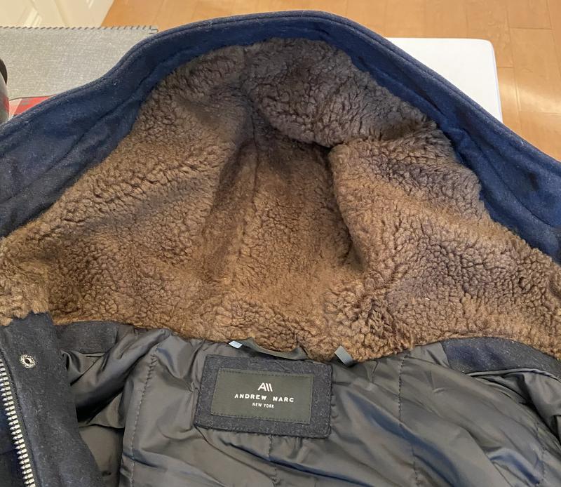 Faux Sherpa lined hood for more warmth