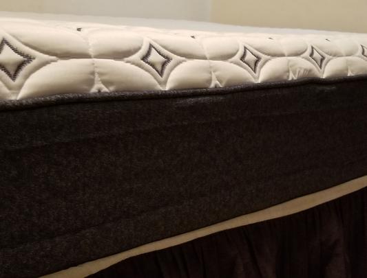 Mattress expanded on the box spring