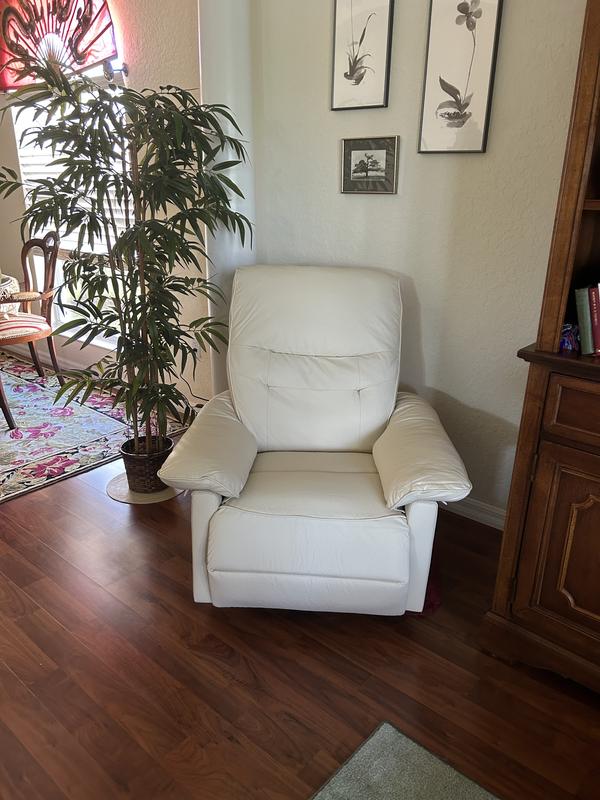 Cute white-ish power recliner