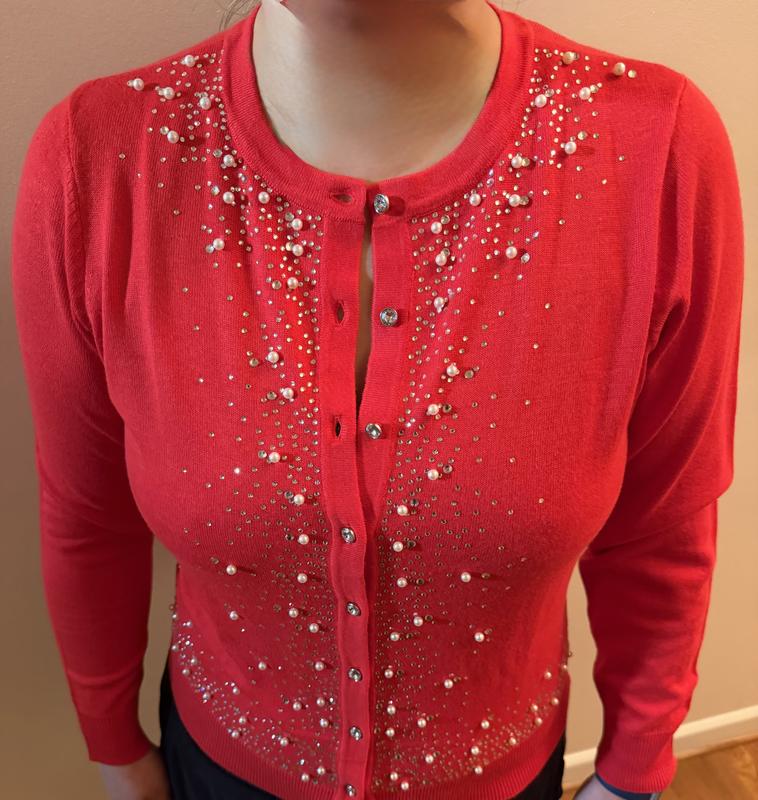 Front view of cardigan