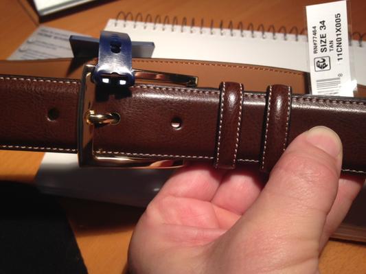 My "tan" belt