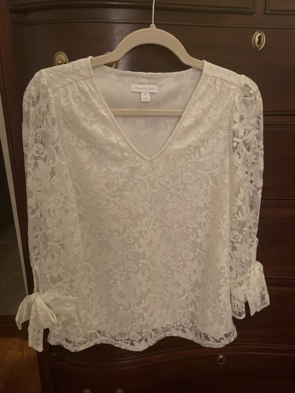 Charter Club lace blouse