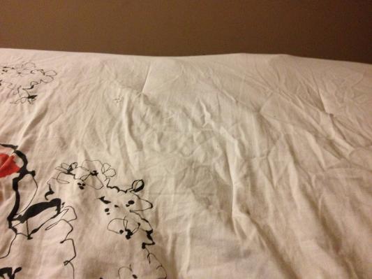 It shows worse where it's white