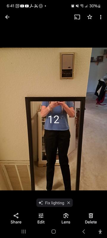 Due to hip surgery, my leg turns in/might make pants look odd