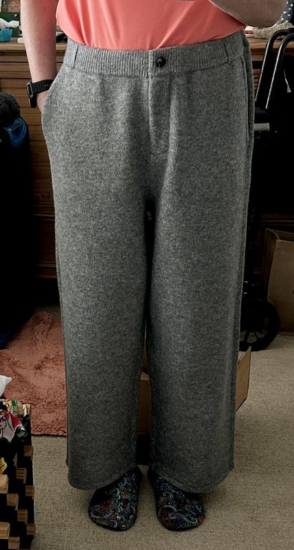 Warm Sweater Pants with Pockets