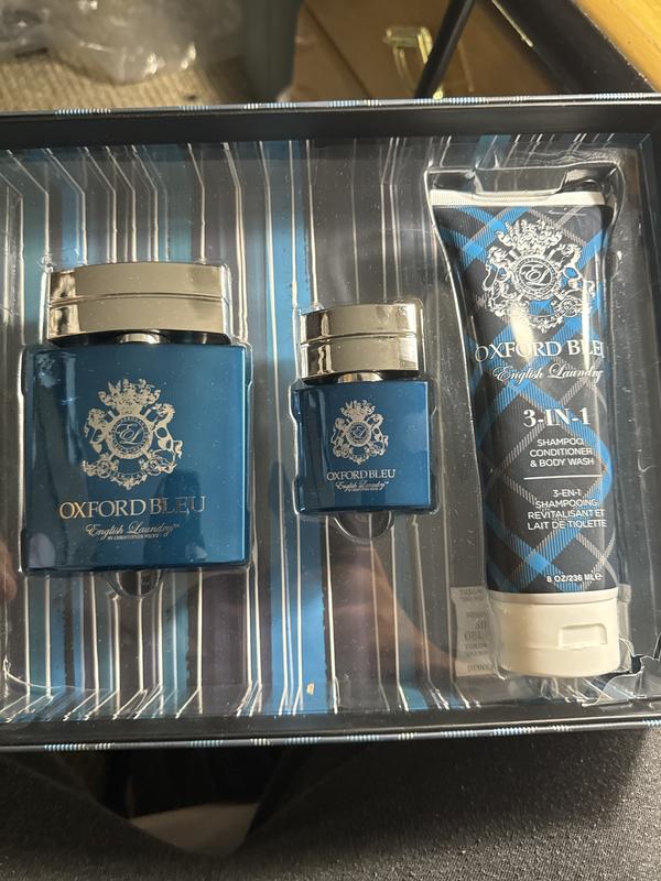 Men's 3-Pc. Oxford Bleu Gift Set