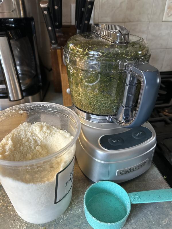 Making fresh pesto