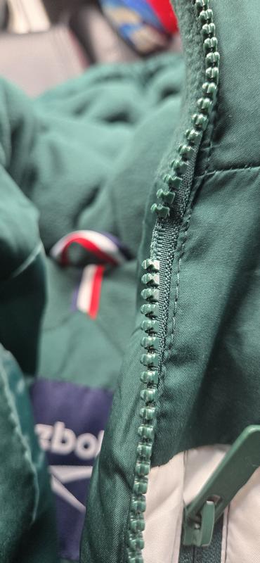 Missing teeth from stuck zipper