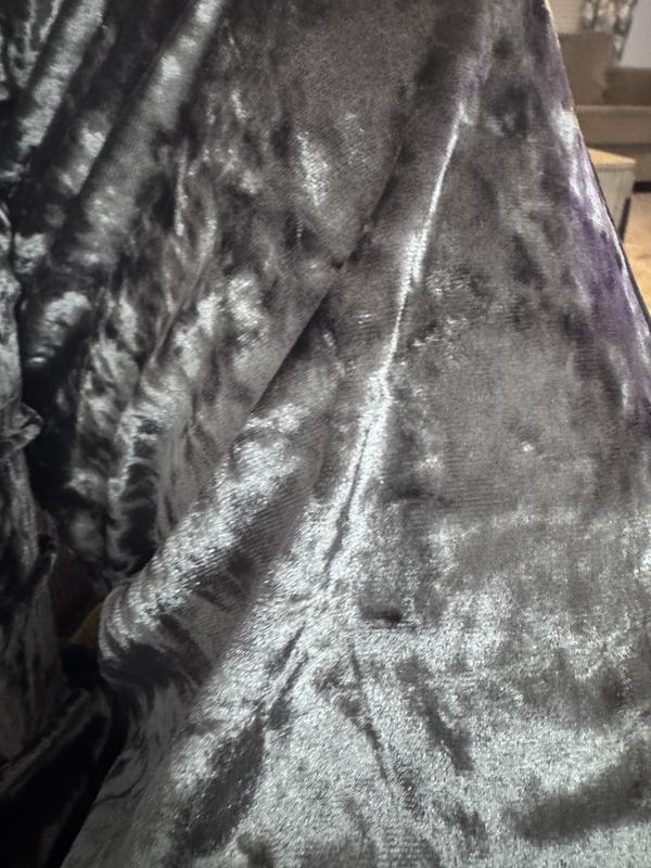 Soft velour in a shade of silver