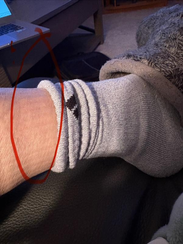 They are so tight they leave marks on my shins.