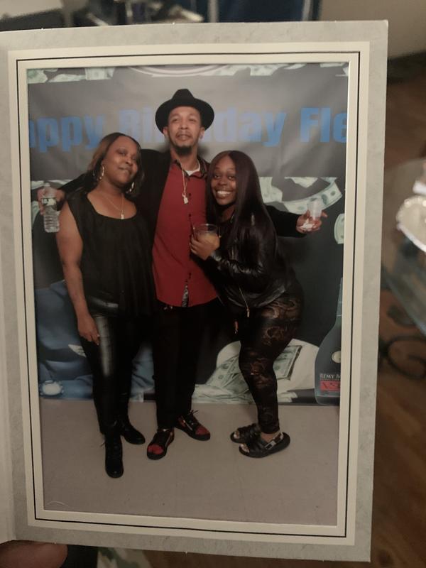 At my husband Birthday party