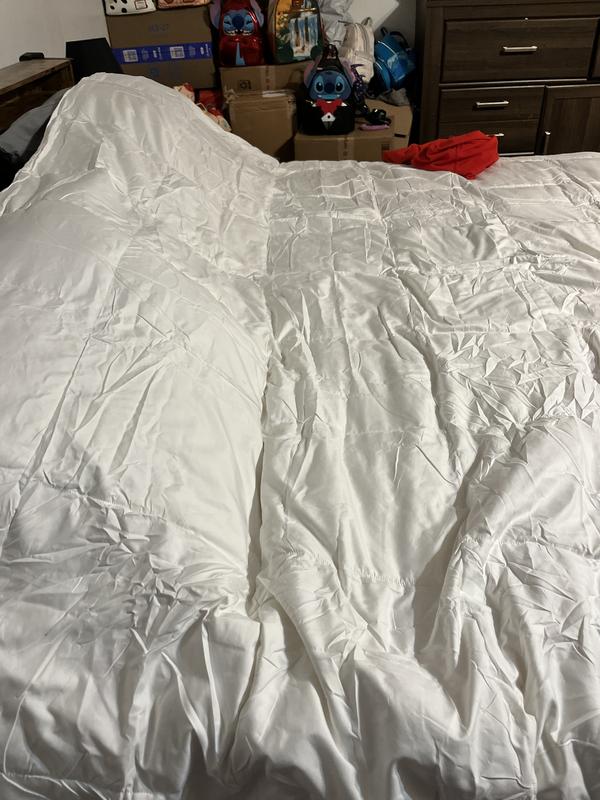 24 hours after I put it on my bed