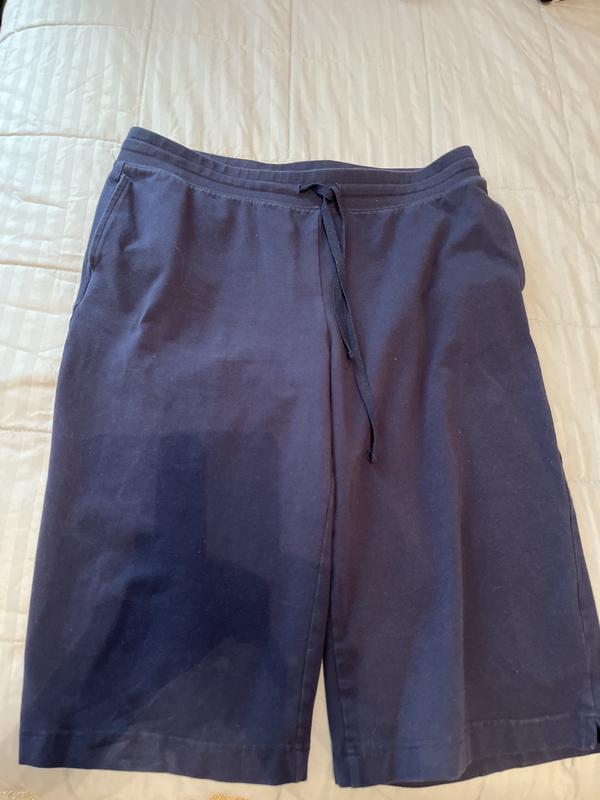 Size m falls just below knees. I am 5 ft