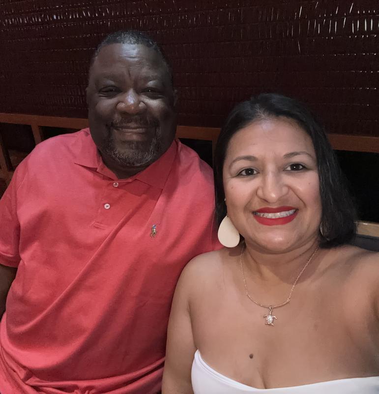 My husband loves the way it looks on me too.