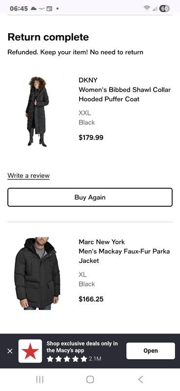 Women's Bibbed Shawl Collar Hooded Puffer Coat