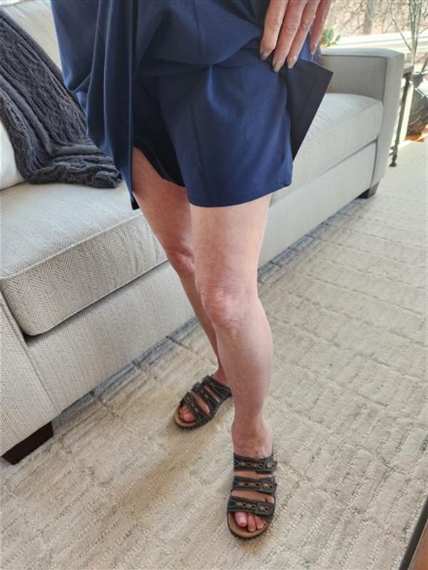 See how the shorts are not tight