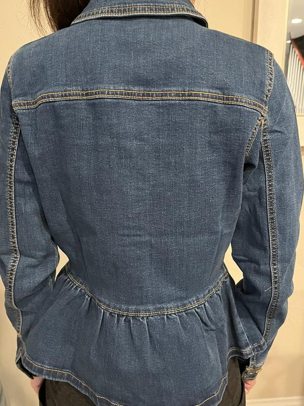 Beautiful Peplum Jeans Jacket