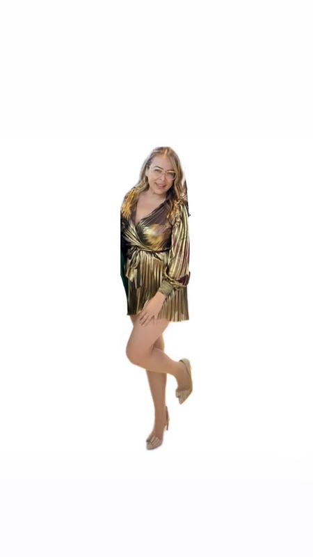 I.N.C. International Concepts Women's Metallic Pleated Midi Dress, Created  for Macy's - Macy's