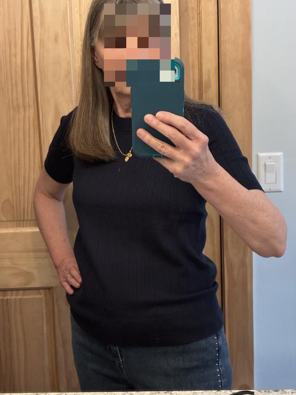 Charter short sleeve crew in blue