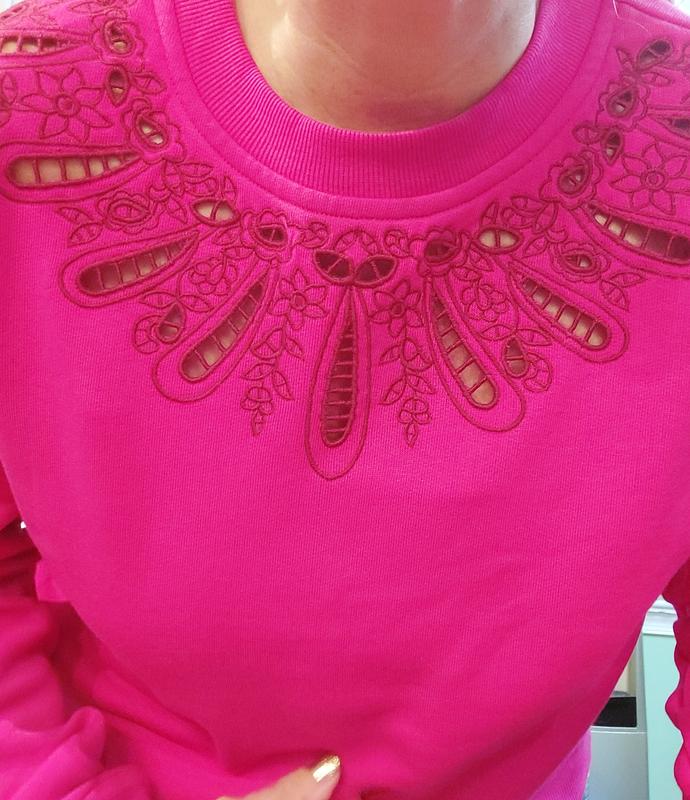 Photo showing skin exposure through design.