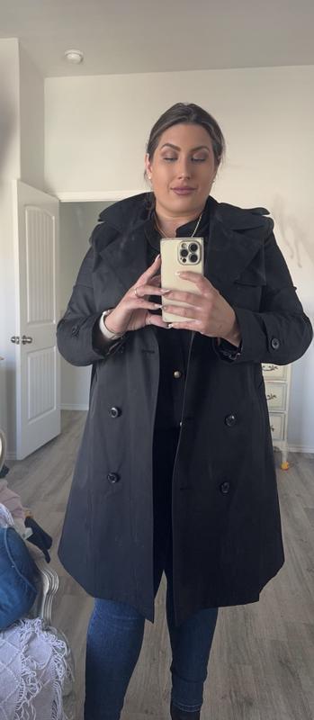アウターその他 LAUREN RALPH LAUREN Woman Trench coat Black 297967122 001 Lauren Ralph Lauren Women's Water Resistant Black Trench