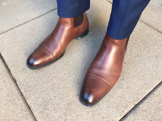 good match with a blue suite