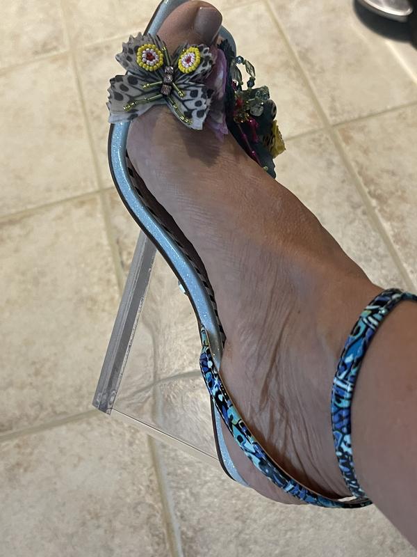 Betsey Johnson Women's Kynlee Butterfly Embellishment Wedge
