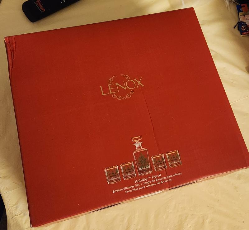 Lenox Holiday Whiskey Decanter Set