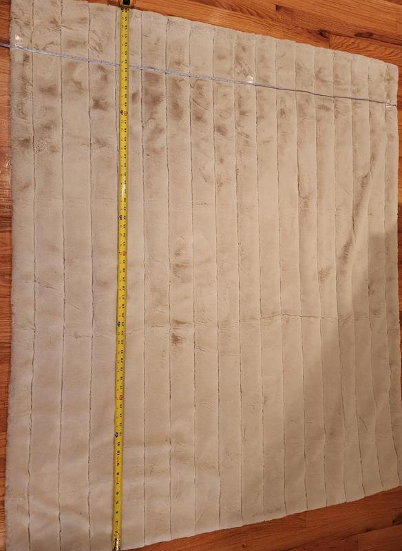 Measurements for Faux Fur Throw