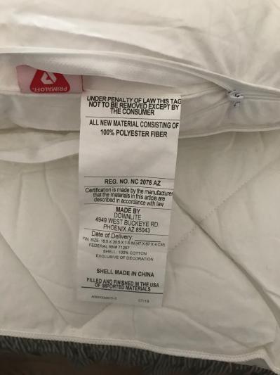 Fabric and fiber content