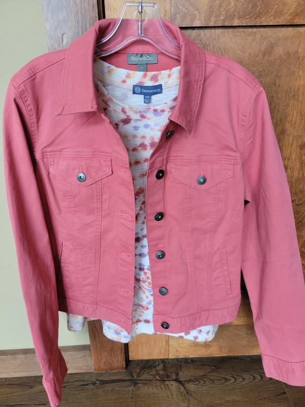 Women's Classic Relaxed Denim Trucker Jacket, Created for Macy's
