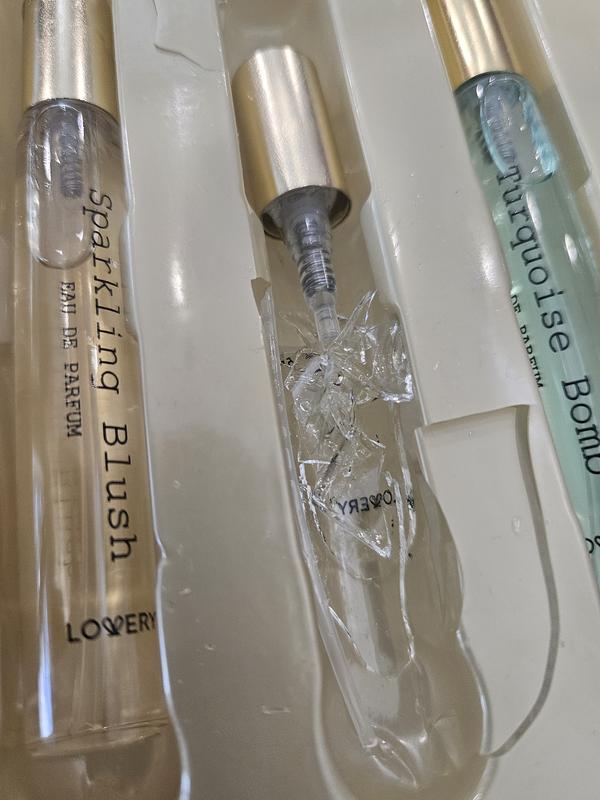 Crushed bottle during shipping