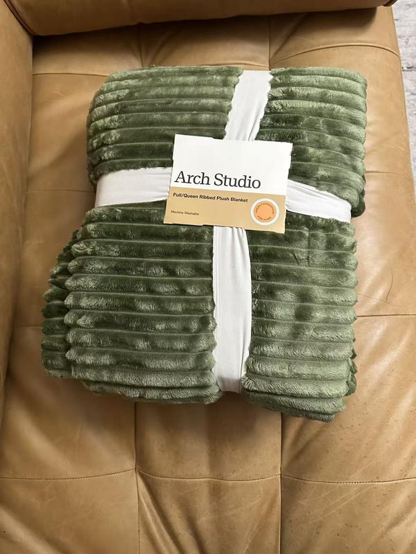 Ribbed Plush Blanket, King, Macy's Exclusive