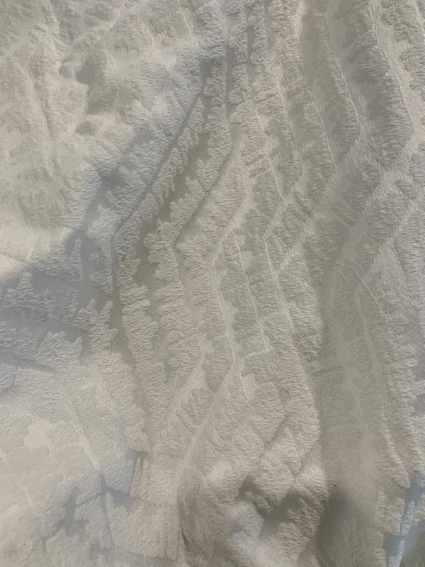 White on white geo design