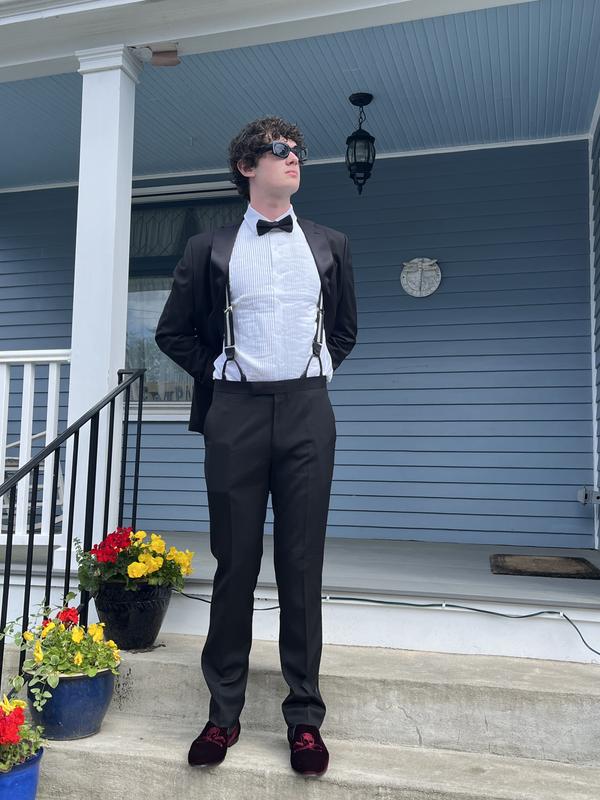 Men's Slim-Fit Solid Tuxedo Shirt, Created for Macy's