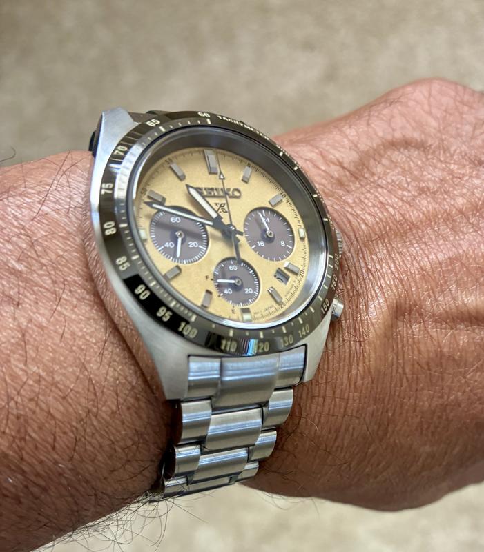 Men's Chronograph Solar Prospex Speedtimer Stainless Steel Bracelet Watch 39mm