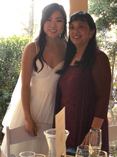 Mom and Daughter on the wedding day