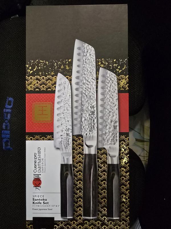 Damashiro Emperor Santoku Set, 3 Piece