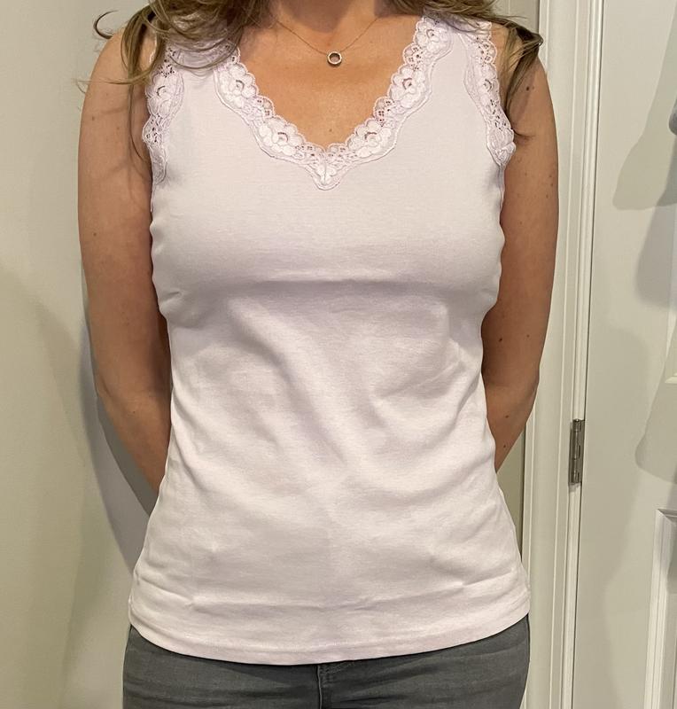 売れ筋商品|||スタイルアンドコー カットソー トップス レディース Women's Lace-Trim Cotton Tank Top, Created for Macy's Palomino Style & Co Women's Lace-Trim Cotton Tank Top, Exclusively at