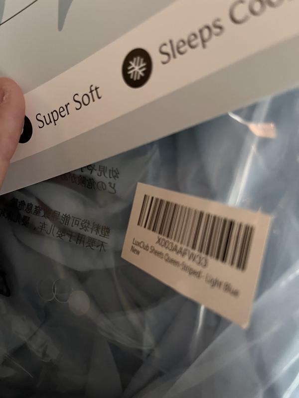Label from the sheets and packaging
