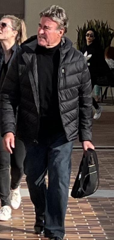 My husband wearing the jacket and me boring it from him. It is very comfortable. We Love it!!!