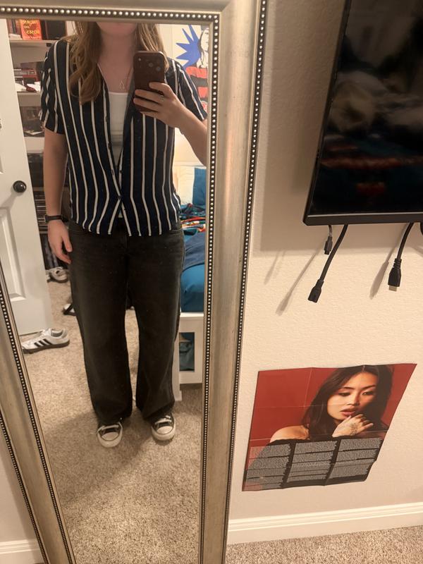 can’t really see with this photo but they are like an inch different.