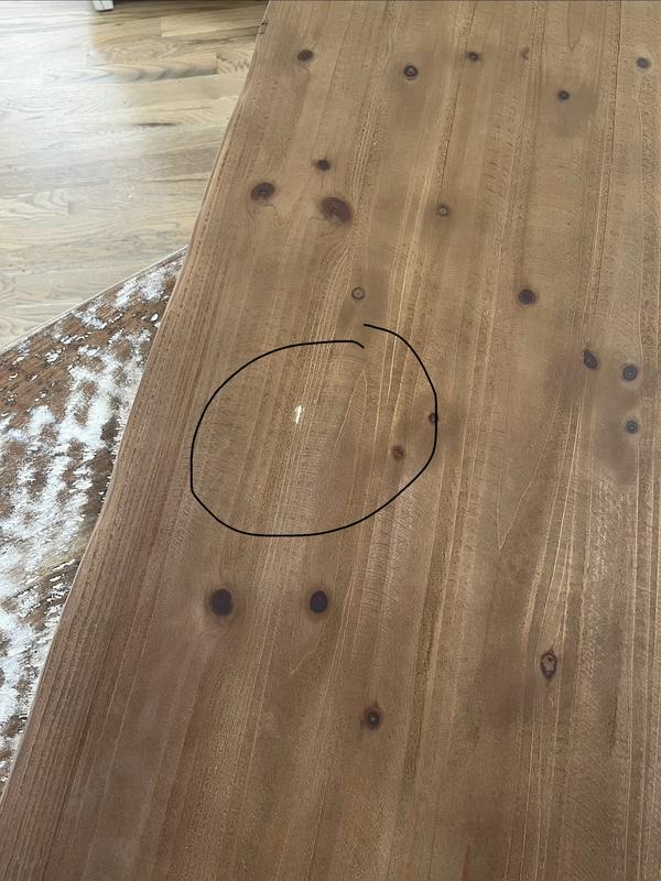 Received scratched