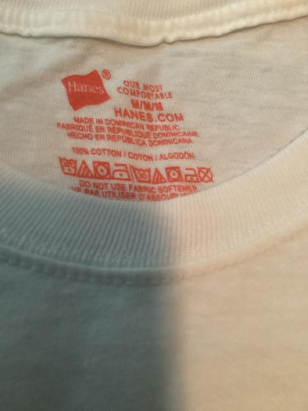 Red Printing, inside at neckline