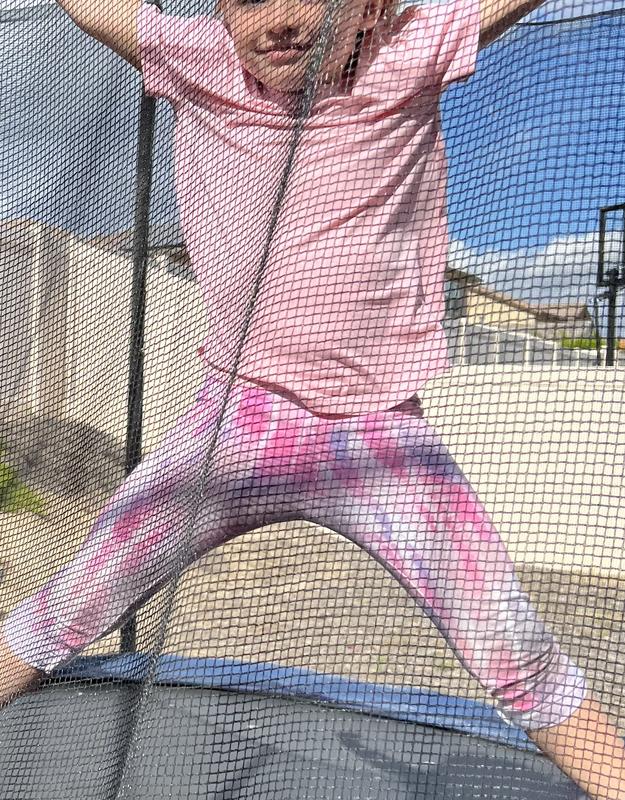 Moves on the trampoline!