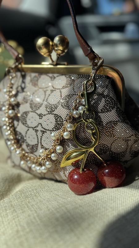 COACH Kisslock Small Crystal Signature Jacquard Frame Bag - Macy's