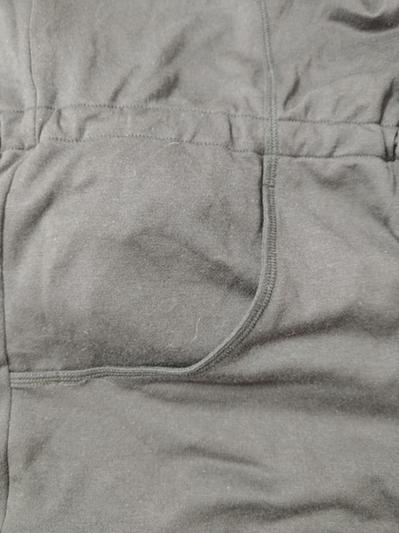 cinched waist & roomy pockets on both sides of jacket