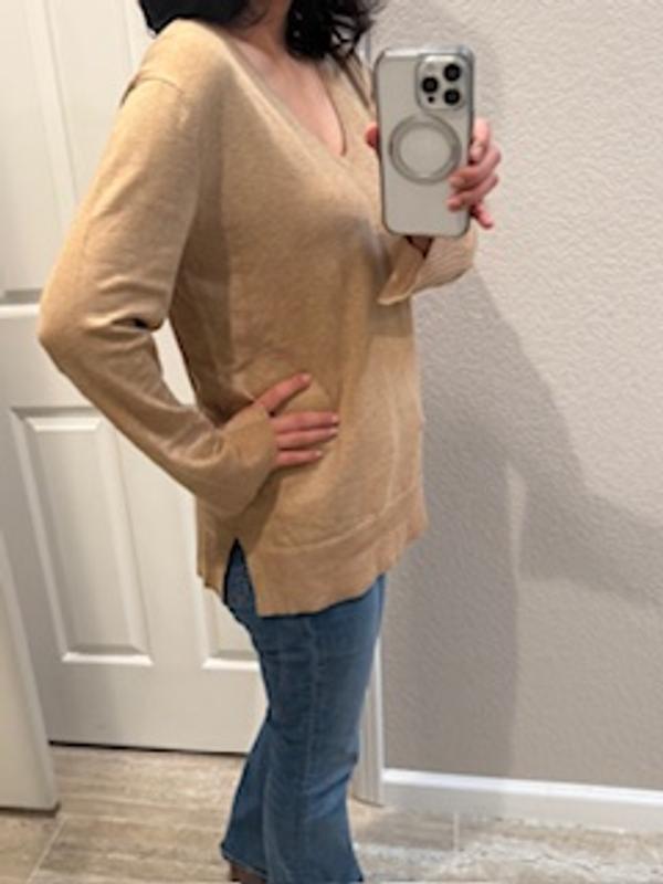 Drapes beautifully and love the color.