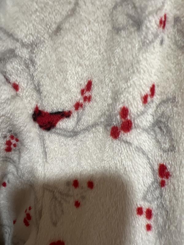 Red bird on silver branches